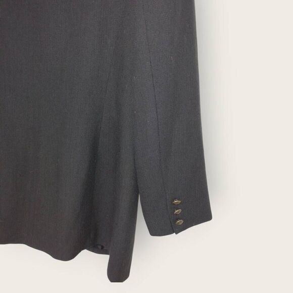 VTG Emmanuel Ungaro Womens Jacket Sz 8 Tailored Long Button Front Wool Royalty - Picture 10 of 11